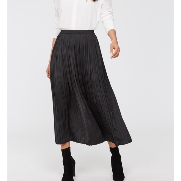 Max Studio | Zoey Pleat Midi Skirt, Sz L, Floral, NWT - Picture 4 of 11